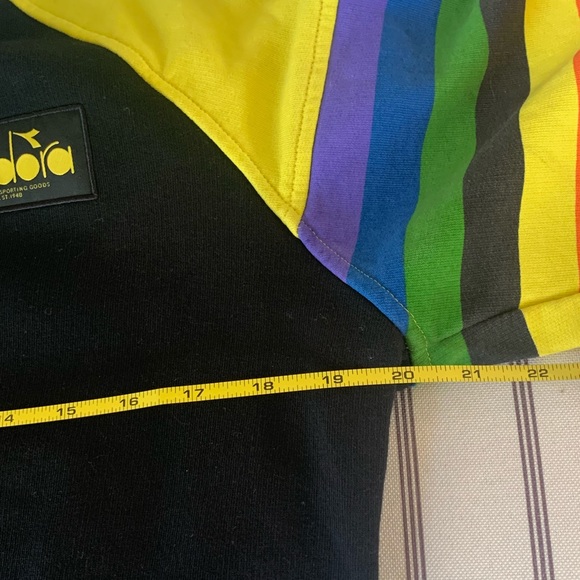 Diadora 100% Cotton Crew Neck Sweater   Sweatshirt Men’s Size S Made in Italy - Picture 11 of 16